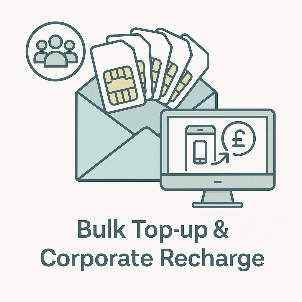 UK and international mobile top-up networks including EE, O2, Vodafone, Lyca, Lebara and giffgaff
